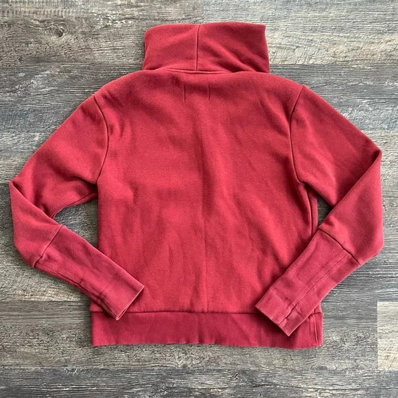 UGG Pauline Double Knit Fleece Jacket Rust Red Medium - Picture 9 of 9